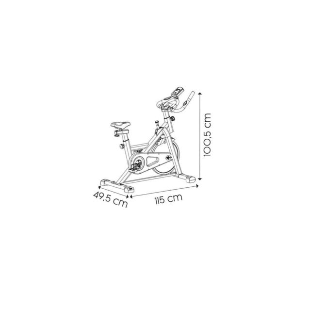 Bicicleta Ciclo Indoor Estática Keboo Serie 500 con Volante de Inercia de 13 kg Asiento y Manillar Ajustable y Pantalla LCD - Imagen 4