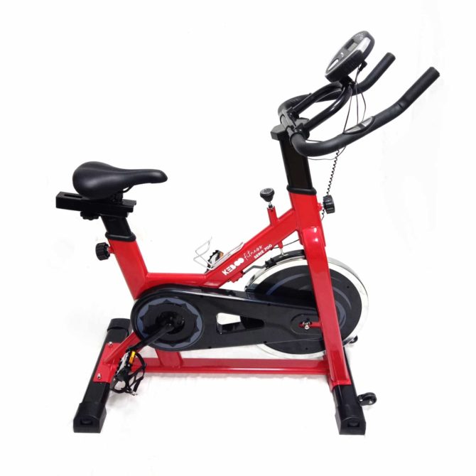 Bicicleta Ciclo Indoor Estática Keboo Serie 700 con Volante de Inercia 15 kg, Asiento y Manillar Ajustable y Pantalla LCD