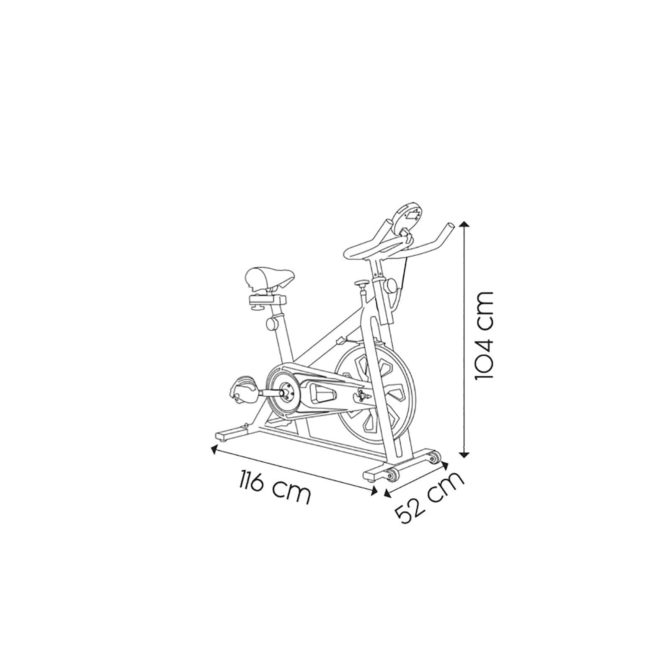 Bicicleta Ciclo Indoor Estática Keboo Serie 700 con Volante de Inercia 15 kg, Asiento y Manillar Ajustable y Pantalla LCD - Imagen 4