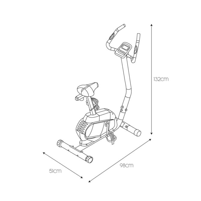 Bicicleta Estática Motorizada Keboo Serie 900 Magnética con Pulsómetro de Manillar, 16 Niveles, Asiento Ajustable y Pantalla LCD - Imagen 4