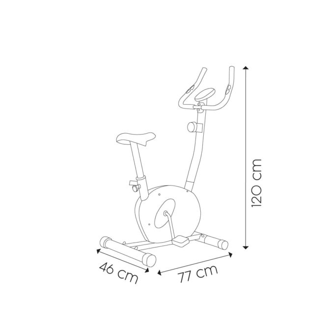 Bicicleta Estática Keboo Serie 500 Magnética con Pulsómetro de Manillar, 8 Niveles, Asiento Ajustable y Pantalla LCD - Imagen 2