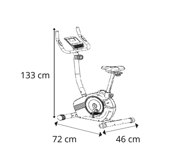 Bicicleta Estática Keboo Serie 700 Magnética con Pulsómetro de Manillar, 8 Niveles, Asiento y Pantalla LCD - Imagen 4