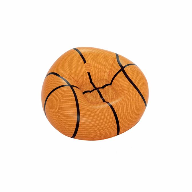 Sillón Hinchable Pelota de Baloncesto Bestway 114x112x66 cm Naranja