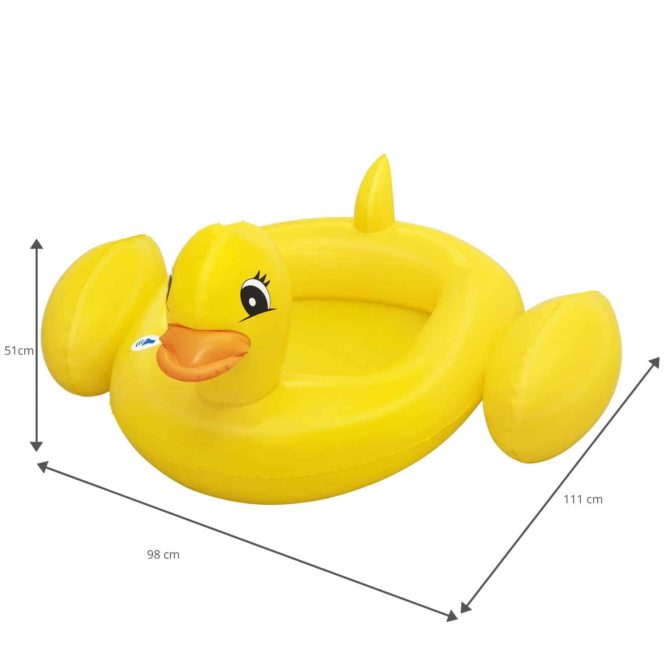 Barca Hinchable Infantil Pato Amarillo Bestway 111x98x51 cm con Sonido Divertido Mayores de 3 Años - Imagen 4