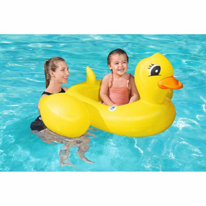 Barca Hinchable Infantil Pato Amarillo Bestway 111x98x51 cm con Sonido Divertido Mayores de 3 Años - Imagen 2