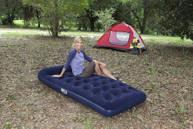 Bestway Comfort Quest Easy inflar colchón hinchable doble tamaño con bomba de pie integrado, 188x99x22 cm - Imagen 2