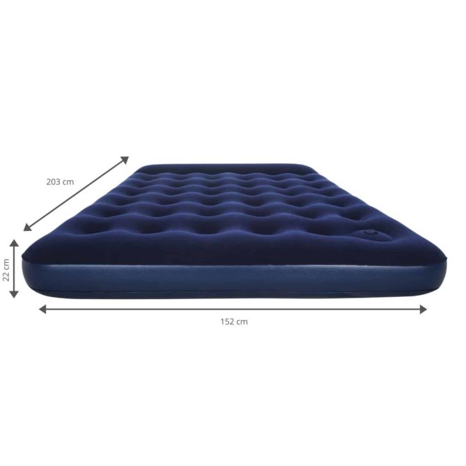 Colchón Hinchable Doble Bestway 203x152x22 cm con Inflador de Pie Integrado - Imagen 4