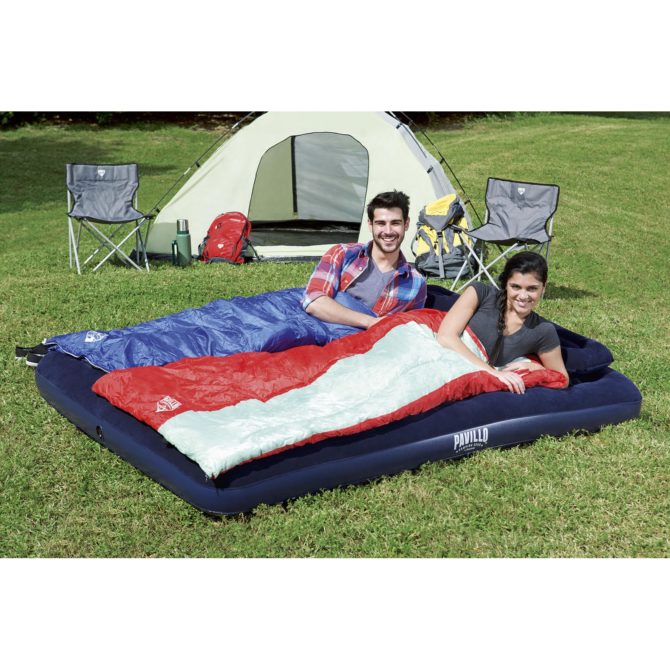 Colchón Hinchable Doble Bestway 203x152x22 cm con Inflador - Imagen 2