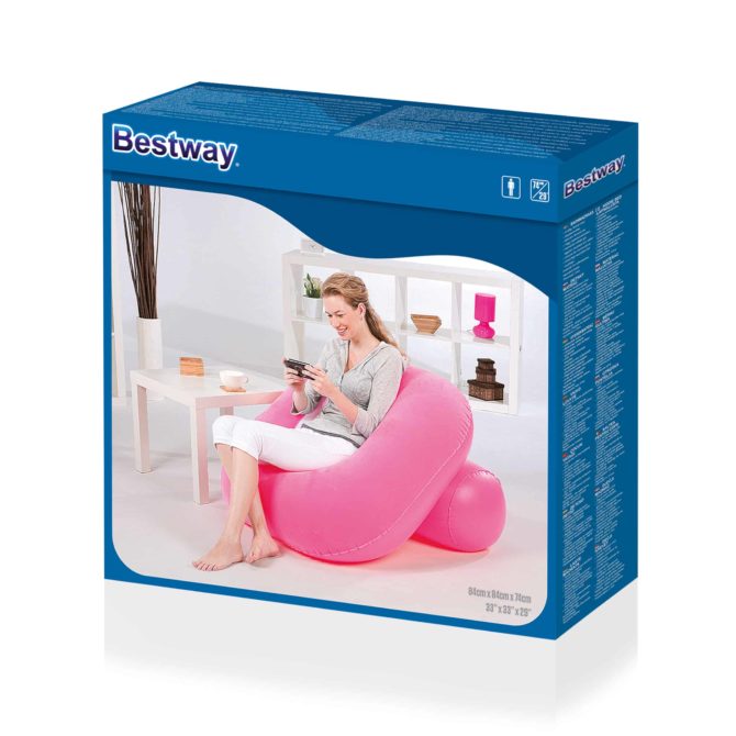 Sillón Hinchable Bestway 84x84x74 cm Diseños Surtidos - Imagen 4