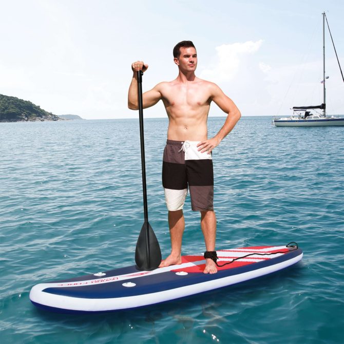 Tabla Paddle Surf Hinchable Bestway Hydro-Force Long Tail 335x76x15 cm Con Remo, Bomba y Bolsa - Imagen 5