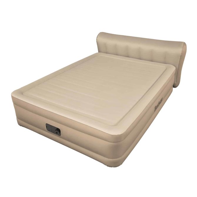 Cama Hinchable Bestway Doble Fortech 229x152x79 cm Inflafor Integrado y Respaldo