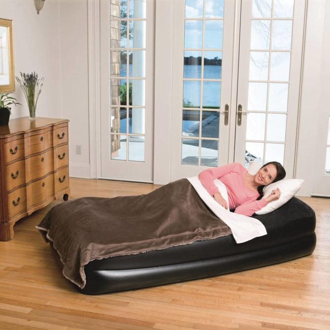 Cama Hinchable Individual Raised Height Bestway 191x97x46 cm Inflador Integrado - Imagen 2