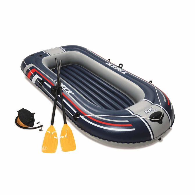 Barca Hinchable Hydro-Force Raft Bestway 228x121x36 cm Con Remos y Bomba de Pie