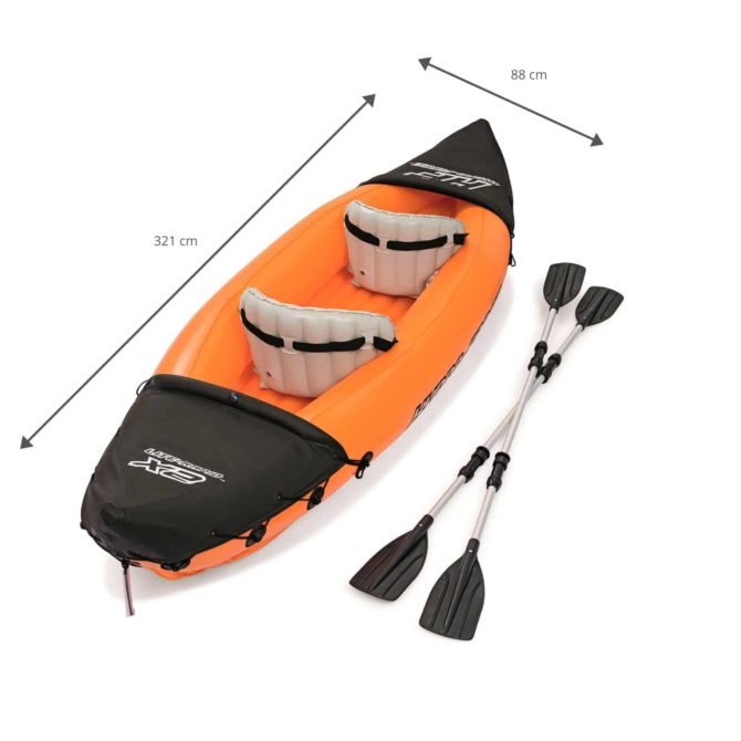 Kayak Hinchable Bestway Hydro-Force Lite-Rapid 321x88 cm 2 Personas con Remos - Imagen 5