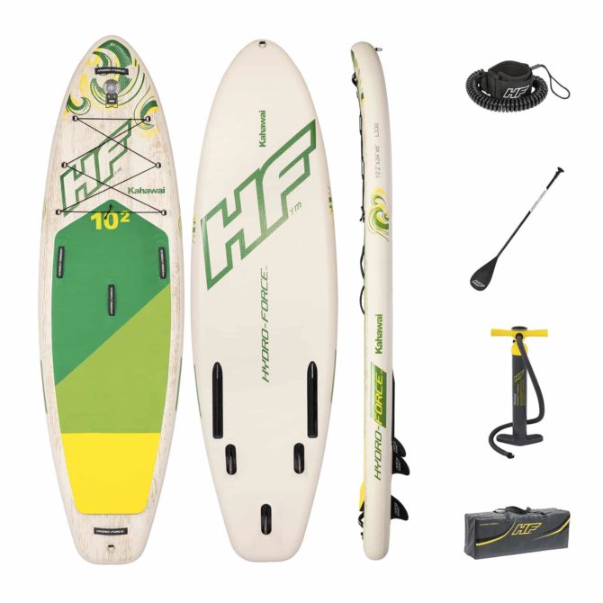 Tabla Paddle Surf Hinchable Bestway Hydro-Force Kahawai 310x86x15 cm Con Remo, Bomba y Bolsa