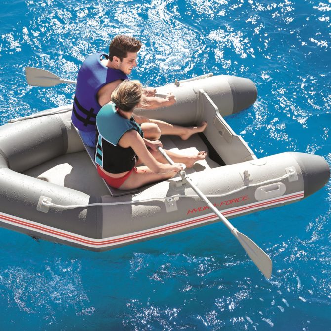 Barca Hinchable Neumática Bestway Hydro-Force Caspian Pro Para 4 Adultos + 1 Niño 2 Remos - Imagen 5