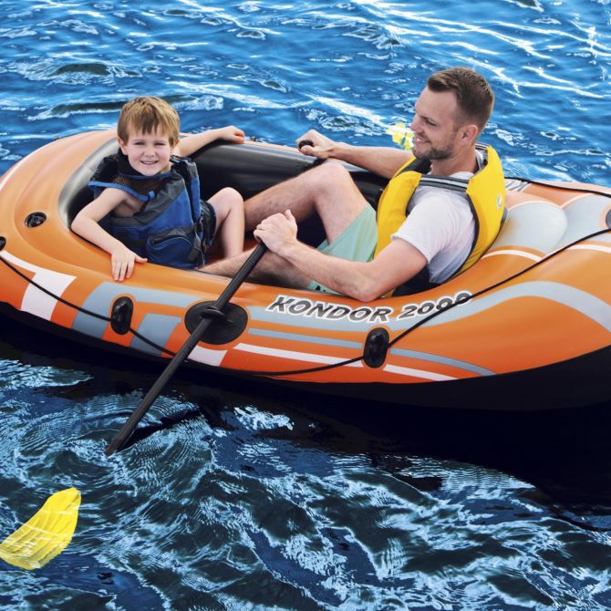 Barca Hinchable Bestway Hydro-Force Kondor 2000 Set 2 Personas Con Remos y Bomba - Imagen 2