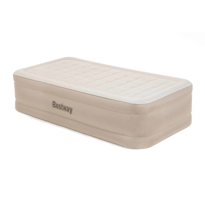 Cama Hinchable Bestway Air Mattress Twin Doble con Inflador Integrado 191x97x46 cm