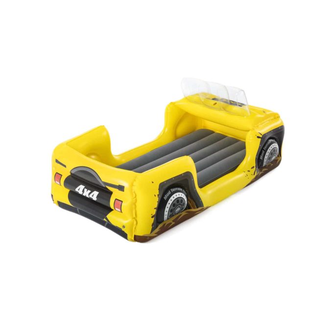 Cama Hinchable Infantil Bestway Coche Amarillo 160x84x62 cm - Imagen 3