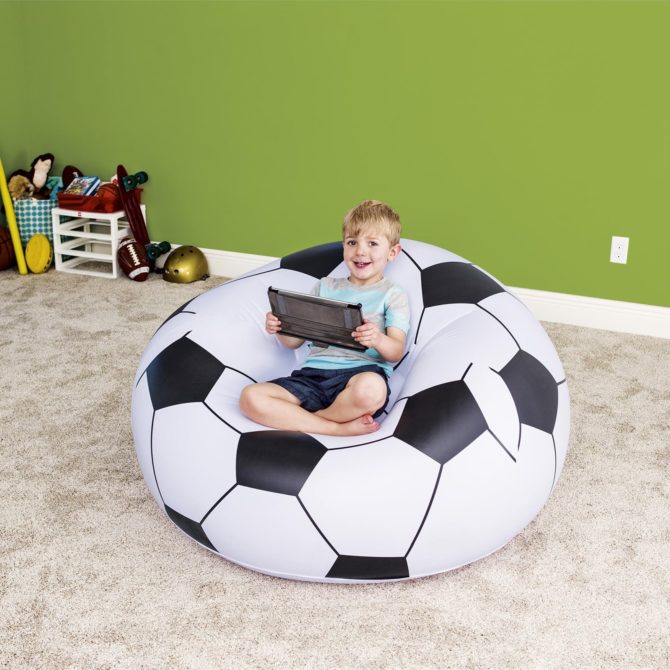 Puff Hinchable Bestway Balón Fútbol 114x112x71 cm - Imagen 2