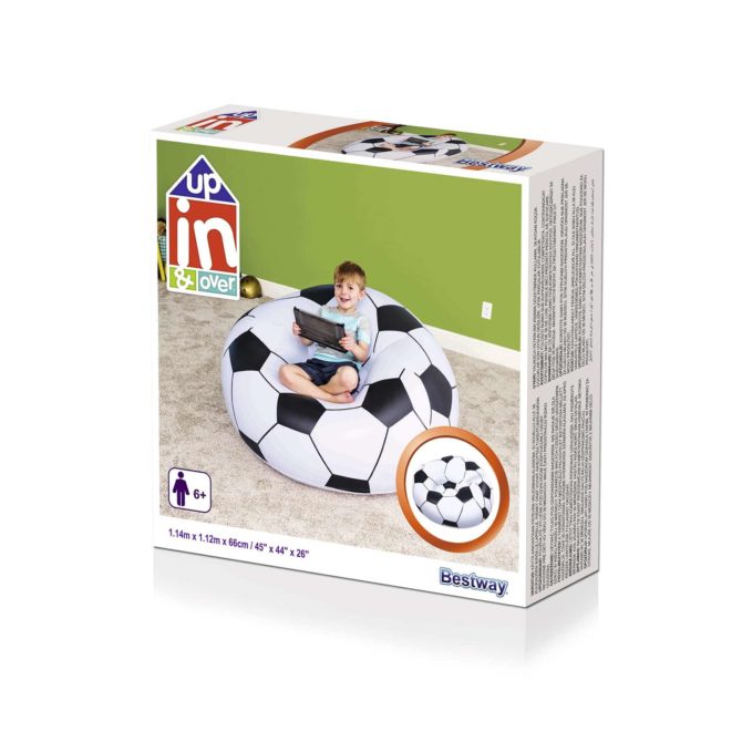 Puff Hinchable Bestway Balón Fútbol 114x112x71 cm - Imagen 5