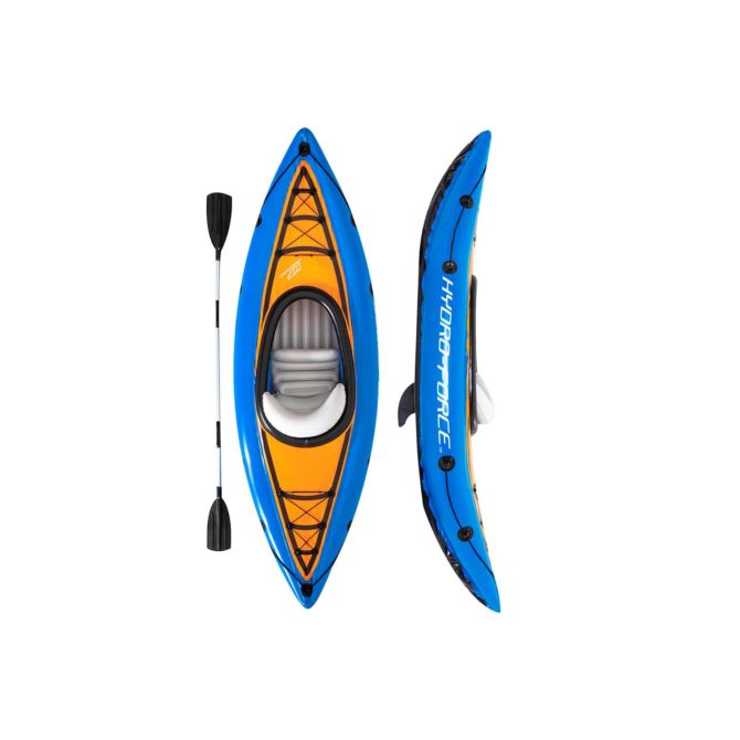 Kayak Hinchable Bestway Hydro-Force Cove Champion 275x81 cm Individual con Remo y Bomba - Imagen 2