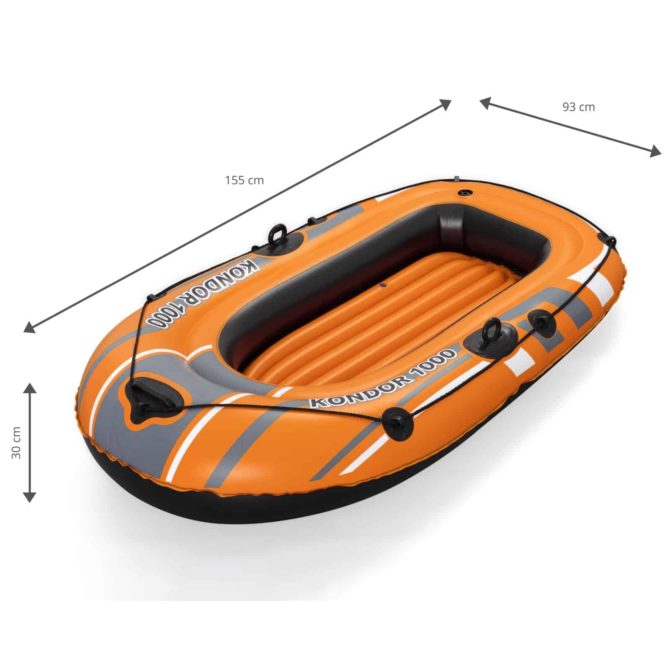 Barca Hinchable Bestway Hydro-Force Raft Kondor 1000 155x93x30 cm 1 Persona - Imagen 4