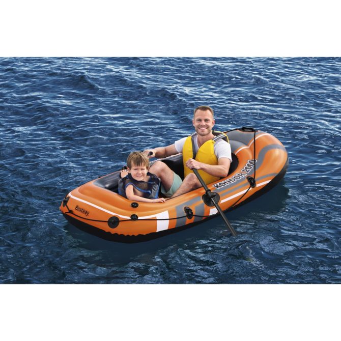 Barca Hinchable Bestway Hydro-Force Kondor 2000 188x93x30 cm 2 Personas Con Remos y Bomba - Imagen 2