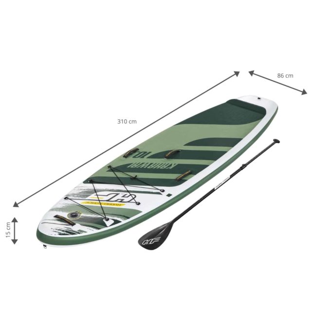 Tabla Paddle Surf Hinchable Bestway Hydro-Force Kahawai 310x86x15 cm Con Remo, Bomba y Bolsa - Imagen 5