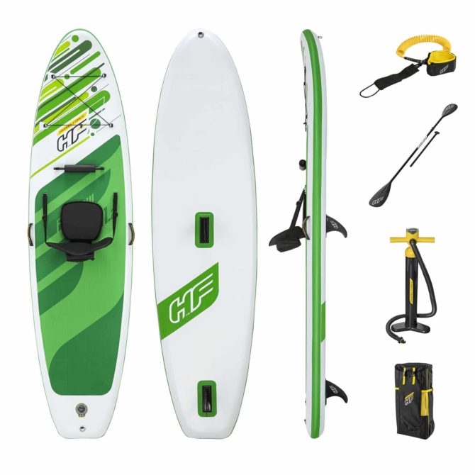 Tabla Paddle Surf Hinchable Bestway Hydro-Force Freesoul Tech 340x89x15 cm Con Remo, Asiento, Bomba y Bolsa