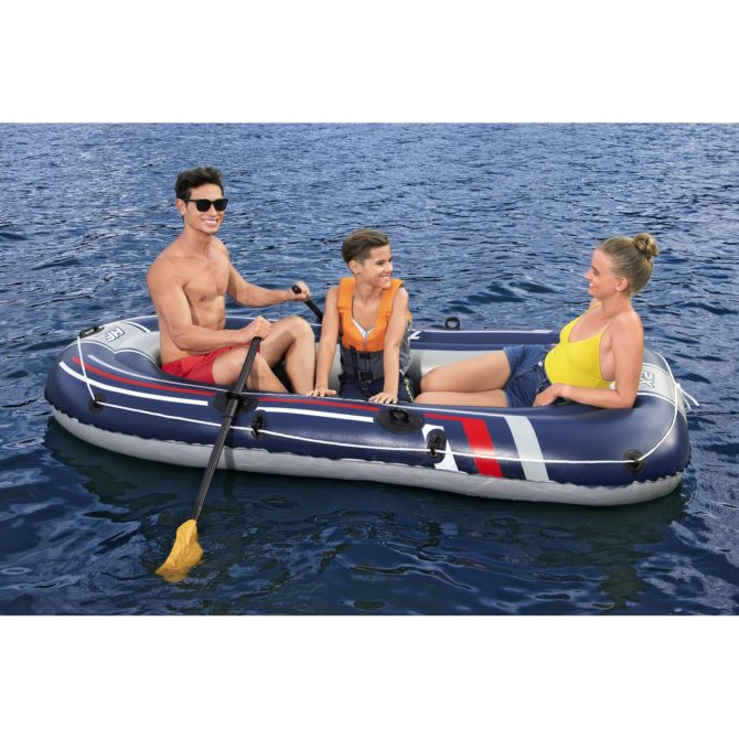 Barca Hinchable Bestway Hydro-Force Trek X2 255x127 cm 2 Personas con Remos y Bomba - Imagen 2