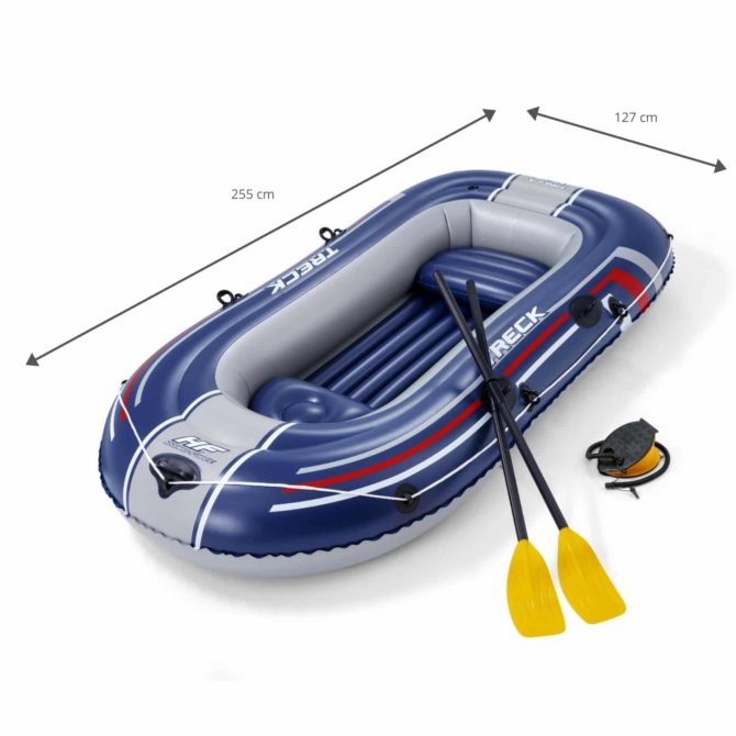 Barca Hinchable Bestway Hydro-Force Trek X2 255x127 cm 2 Personas con Remos y Bomba - Imagen 4