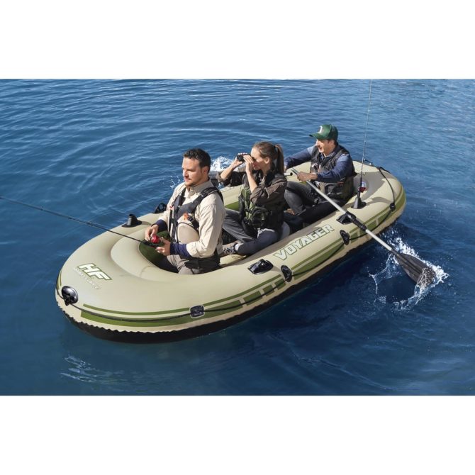 Barca Hinchable Bestway Voyager 500 348x142 cm 3 Personas con 2 Remos - Imagen 2