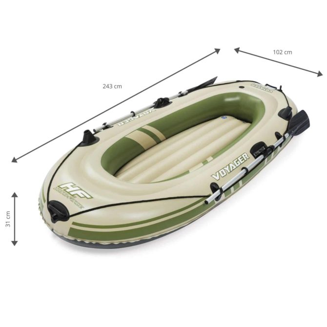 Barca Hinchable Bestway Hydro-Force Voyager 300 243x102x31 cm 2 Personas con Remos - Imagen 4