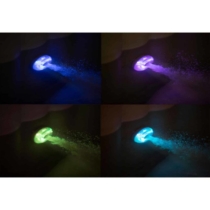 Luz LED para Lay-Z-Spa de Bestway 7 Colores Colorjet Alimentación con Flujo de Agua 9x16,2 cm - Imagen 2