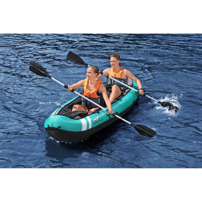 Kayak Hinchable Bestway Hydro-Force Ventura 330x94 cm 2 Personas con Inflador y 2 Remos - Imagen 2