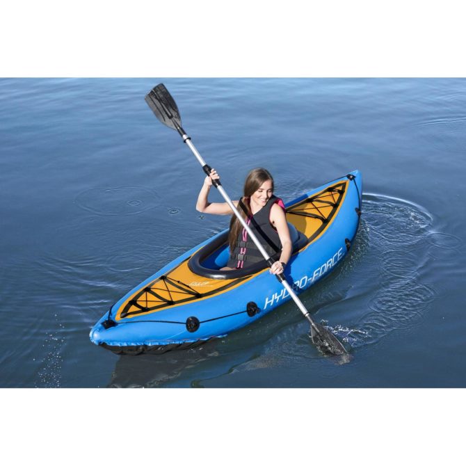 Kayak Hinchable Bestway Hydro-Force Cove Champion 275x81 cm Individual con Remo y Bomba - Imagen 2