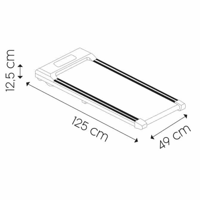 Cinta de Correr Plegable Keboo Serie 300 con Pantalla LCD y Mando de Control Remoto 1-8 km/h - Imagen 4