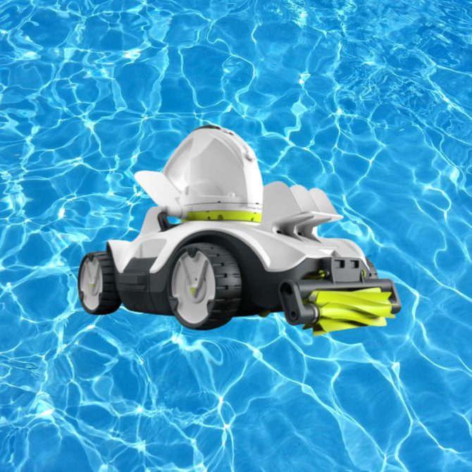 Robot Limpiafondos para Piscina Sobre Suelo 65 m² Kokido Manga Plus Batería 120 min Depósito 7,2 L - Imagen 2