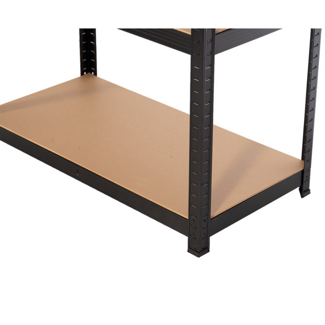 Estantería Metálica en Kit CATTERHOUSE Hans Plus 90x40x180 cm Estantería de Almacenaje Color Negro con 5 Baldas Ajustables Soporta hasta 875 kg - Imagen 5