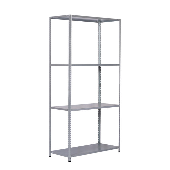 Estantería Metálica Galvanizada CATTERHOUSE Nils Solid 137 - 70x30x137 cm Estantería de Almacenaje con 4 Baldas de acero Galvanizado Soporta hasta 200 kg