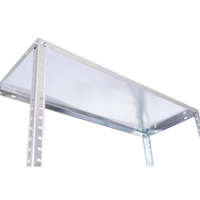 Estantería Metálica Galvanizada CATTERHOUSE Nils Solid 137 - 70x30x137 cm Estantería de Almacenaje con 4 Baldas de acero Galvanizado Soporta hasta 200 kg - Imagen 5