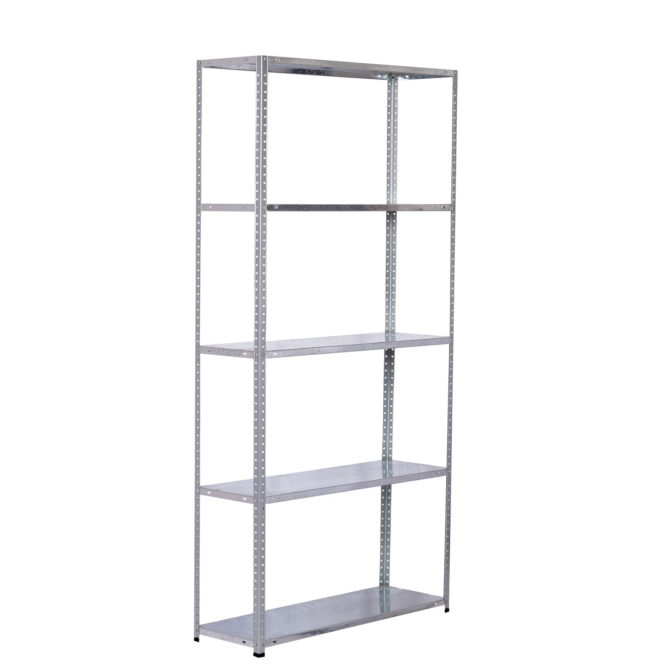 Estantería Metálica Galvanizada CATTERHOUSE Nils Solid 180 - 90x30x180 cm con 5 Baldas de acero Galvanizado Soporta hasta 250 kg