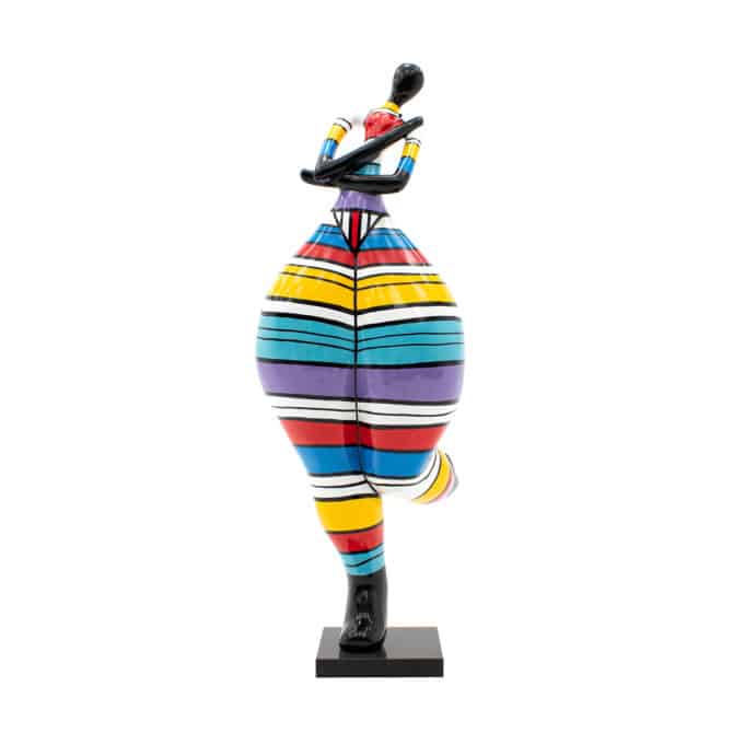 Figura Decorativa Silueta Femenina Tamaño XL Kuatéh Claire de Poliresina 67x87x198 cm Multicolor - Imagen 3