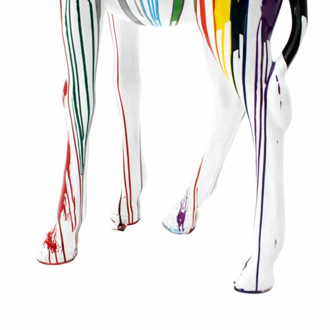 Figura Decorativa Jirafa Tamaño XL Kuatéh de Poliresina 96x40x198 cm Multicolor - Imagen 5