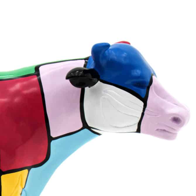 Figura Decorativa Vaca Tamaño M Kuatéh Chap de Poliresina 63x18x39 cm Multicolor - Imagen 5