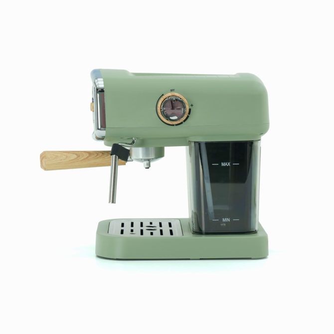 Cafetera Express Semiautomática Caprizze Kai 1050 W 15 Bares Capacidad para 5 Tazas de Café con Vaporizador Color Verde Mate - Imagen 5