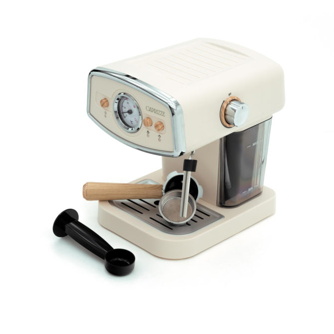 Cafetera Express Semiautomática Caprizze Kai 1050 W 15 Bares Capacidad para 5 Tazas de Café con Vaporizador Color Blanco Mate