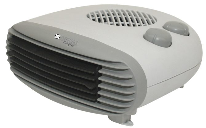 Calefactor Electrico Termoventilador 2000W Kekai 26x25x11 cm Color Gris para Interior