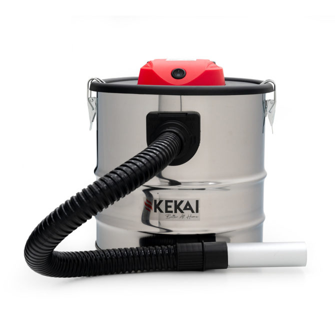 Aspirador | Soplador de Cenizas Ligero 18L Kekai Trajano 1200W Filtro HEPA Lavable en Acero Color Metal